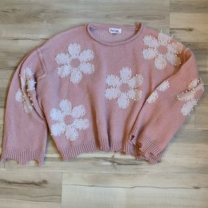 Pearl Flower Sweater
